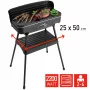 FRITEL Starter BBQ 2246 parrilla eléctrica con soporte, 2200 W, negro