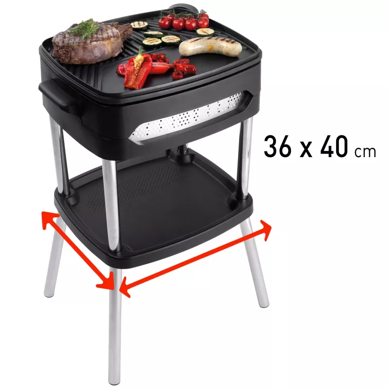 FRITEL Family BBQ 3256 parrilla eléctrica BBQ rojo/negro