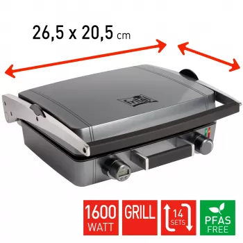 FRITEL WaffleTastic CW 3628 parrilla combinada antracita metalizado