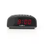 Nedis CLDK008BK despertador digital LED con función de repetición, negro