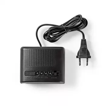 Nedis CLDK008BK despertador digital LED con función de repetición, negro