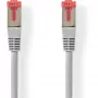 Nedis Cable de red Cat6 S/FTP RJ45 5,00 m gris redondo PVC con soporte