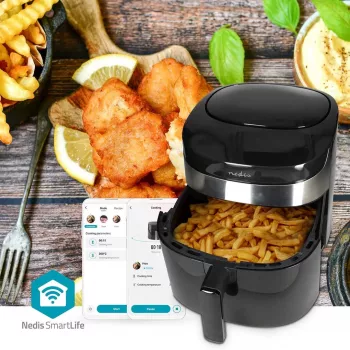 Nedis SmartLife KAAF180BKW Freidora de aire 7.2 L, negra