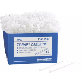 ABB TY-RAP Brida 3,6x140 mm negra resistente a los UV nailon 6.6 (pack de 1000)