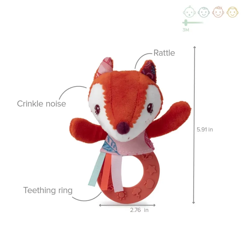 Lilliputiens Alice the Fox Peluche multiactividades 3m+ 83035