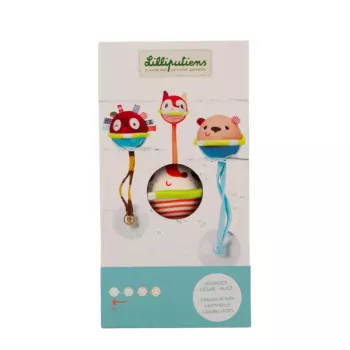 Lilliputiens Set de 3 pelotas de baño con ventosas