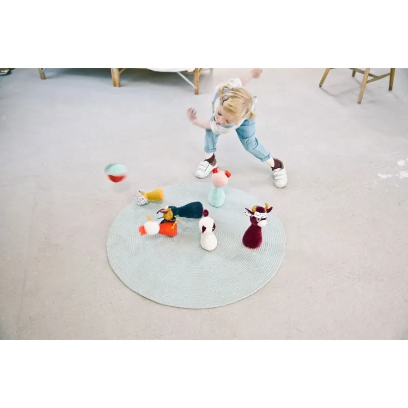 Lilliputiens Set de bolos de granja con pelota con cascabel