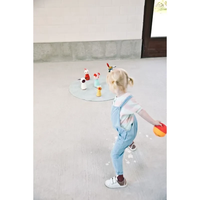 Lilliputiens Set de bolos de granja con pelota con cascabel