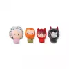 Lilliputiens Set de Marionetas de Dedo Caperucita Roja, 4 Figuras + Bolsa de Almacenamiento, 12m+