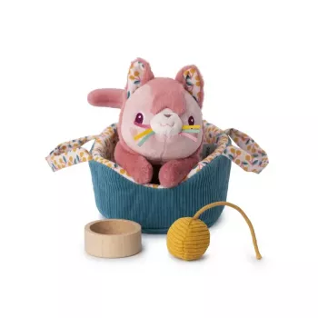 Lilliputiens Jeanne la Gata Set de Peluche con Cesta y Accesorios, 12m+