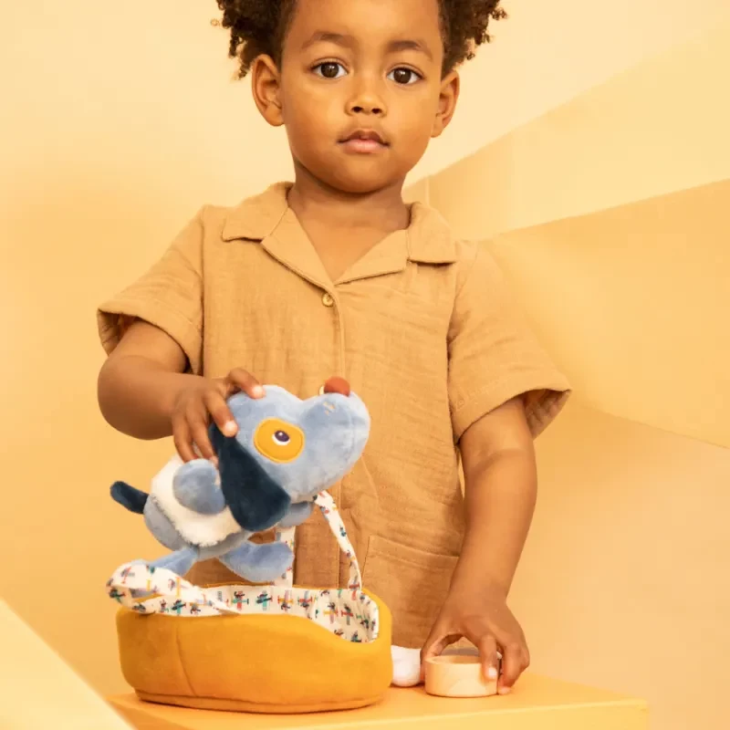 Lilliputiens Jules el Perro Set de Juego de Actividades de Peluche con Cesta y Accesorios, 12m+