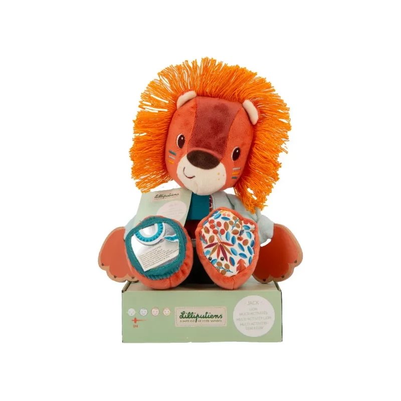 Lilliputiens Peluche de Actividades Múltiples Jack el León 9m+