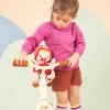 Lilliputiens muñeca Lena en sillita de bicicleta con mantita de apego y casco 18m+