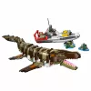 LEGO Jurassic World 76974 Misión en el barco y modelo Mosasaurus