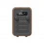 Denver DAB-48 radio DAB+ portátil gris con carcasa de madera
