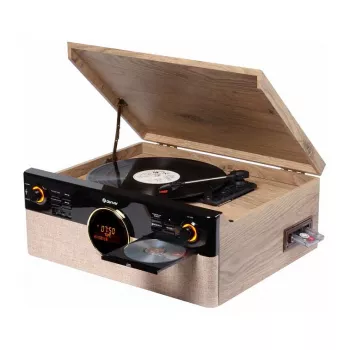 Denver MRD-180 minicadena retro de madera DAB+/FM CD casete Bluetooth