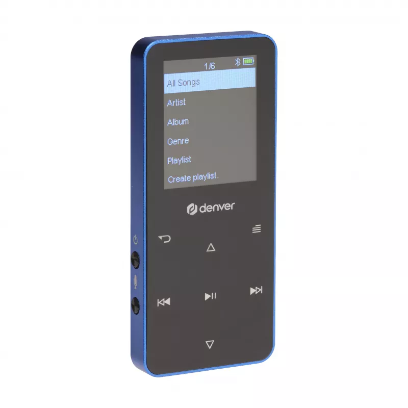Denver MP-1830BU reproductor MP4 con Bluetooth, pantalla de 1,8 pulgadas, 4GB, azul