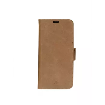 dbramante1928 Copenhagen funda tipo flip para Apple iPhone 12 y 12 Pro - piel plena flor - Tan