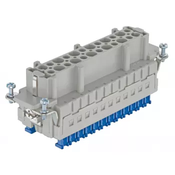 HARTING Han E® ES Press Insert de conector industrial, hembra, 24 contactos, 16A, 500V