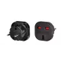 iLike Adaptador de cargador UK/EU Negro