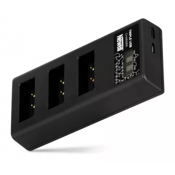 Cargador de batería de triple canal Newell CD-USB-C para Canon LP-E17
