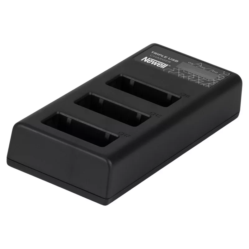 Cargador de batería de triple canal Newell CD-USB-C para Canon LP-E17