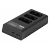 Cargador de batería de triple canal Newell CD-USB-C para Sony NP-FW50
