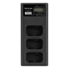 Cargador de batería de triple canal Newell CD-USB-C para Sony NP-FW50