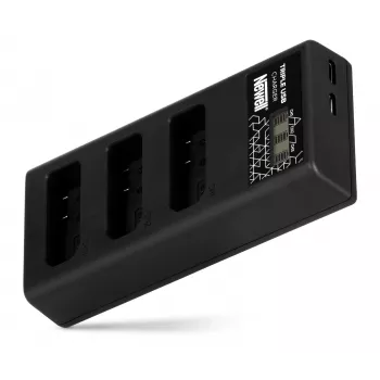 Cargador de batería de 3 canales Newell CD-USB-C para Nikon EN-EL14