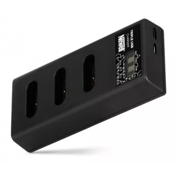 Cargador de batería de triple canal Newell CD-USB-C para baterías Sony NP-BX1