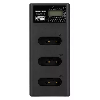 Cargador de batería de triple canal Newell CD-USB-C para baterías Sony NP-BX1