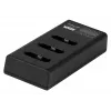 Cargador de batería de triple canal Newell CD-USB-C para baterías Sony NP-BX1