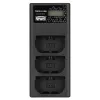 Cargador de triple canal Newell CD-USB-C para baterías Canon LP-E6