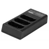 Cargador de triple canal Newell CD-USB-C para baterías Canon LP-E6
