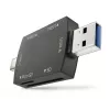 Hub USB 3.0 4 en 1 OTG Newell Negro