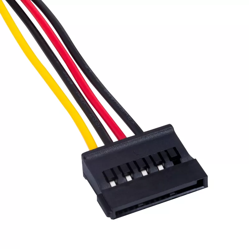 Akyga AK-CA-17 cable adaptador de alimentación Molex a SATA, 15 cm