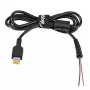 Akyga AK-SC-10 cable de alimentación DC Slim Tip para fuente de alimentación de portátil, 1,2 m, negro