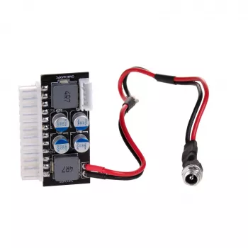 Akyga AK-CA-38 adaptador de fuente de alimentación PICO-PSU DC/ATX, 120 W, entrada 12 V DC, ATX 24 pines, P4, SATA, Molex