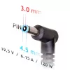 Akyga AK-ND-45 fuente de alimentación para portátil HP, 120 W, 19,5 V / 6,15 A, 4,5 x 3,0 mm con pin