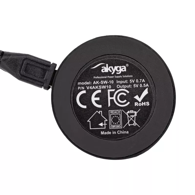 Akyga AK-SW-10 Base de carga para Samsung Galaxy Watch 42/46 mm, Gear S2 / S3, cable Micro-USB a USB 1 m