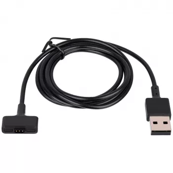 Akyga AK-SW-23 Cable de carga USB magnético para Fitbit Ionic, 1 m, negro