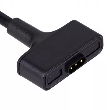 Akyga AK-SW-23 Cable de carga USB magnético para Fitbit Ionic, 1 m, negro