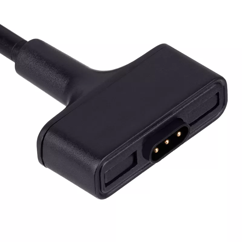 Akyga AK-SW-23 Cable de carga USB magnético para Fitbit Ionic, 1 m, negro