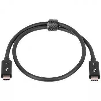 Akyga AK-USB-33 Cable USB-C a USB-C Thunderbolt, 40 Gbit/s, 100 W, 0,5 m, negro
