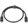 Akyga AK-USB-33 Cable USB-C a USB-C Thunderbolt, 40 Gbit/s, 100 W, 0,5 m, negro