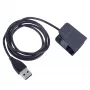 Akyga AK-SW-28 Cable de carga para Fitbit Charge 2, USB-A, 1 m, negro