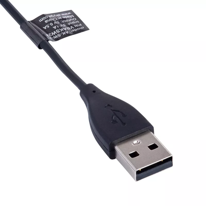Akyga AK-SW-28 Cable de carga para Fitbit Charge 2, USB-A, 1 m, negro