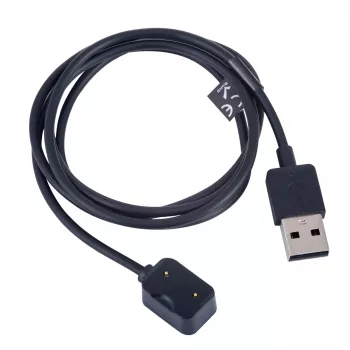 Akyga AK-SW-30 Cable de carga magnético para Amazfit Cor A1702, USB-A, 1 m, negro