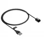 Akyga AK-SW-33 Cable de carga magnético para Suunto 9 / D5 / Spartan Sport, USB-A, 1 m, negro