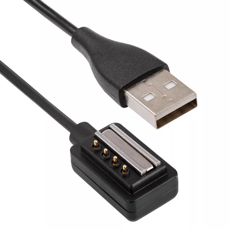 Akyga AK-SW-33 Cable de carga magnético para Suunto 9 / D5 / Spartan Sport, USB-A, 1 m, negro